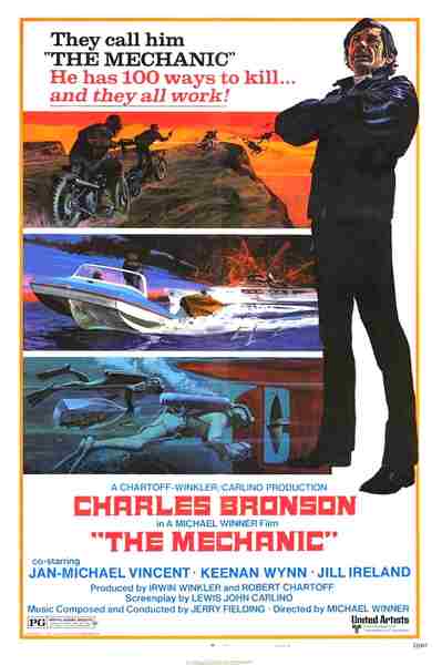The Mechanic (1972) starring Charles Bronson on DVD on DVD