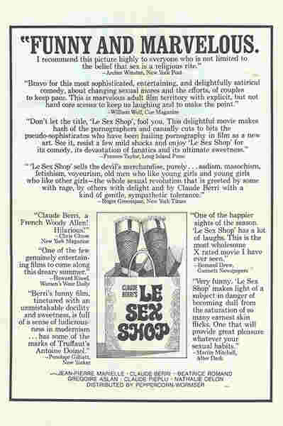 Le Sex Shop (1972) with English Subtitles on DVD on DVD