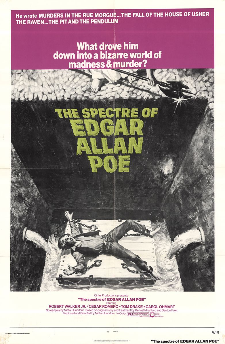 The Spectre of Edgar Allan Poe (1974) starring Robert Walker Jr. on DVD on DVD