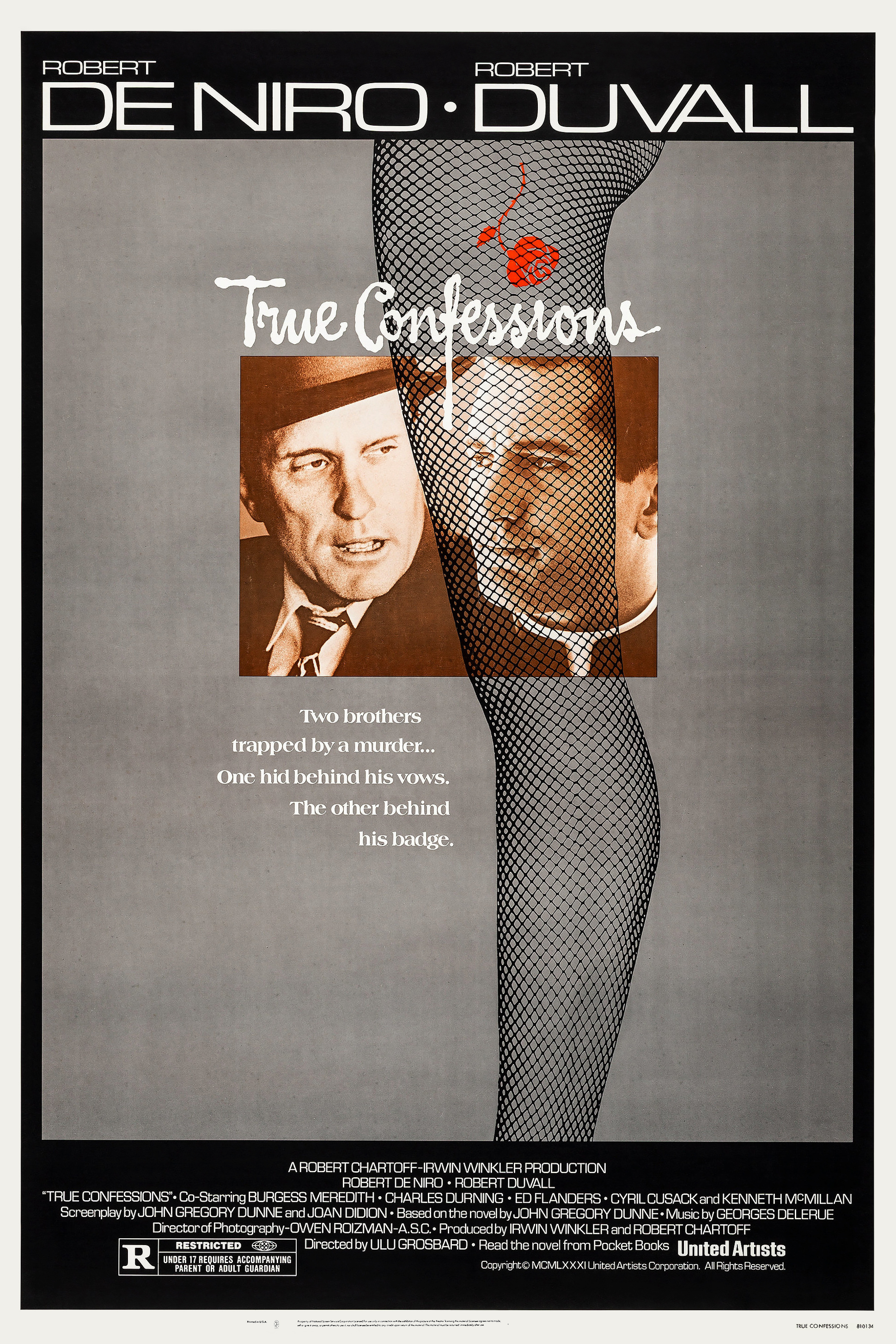 True Confessions (1981) starring Robert De Niro on DVD on DVD