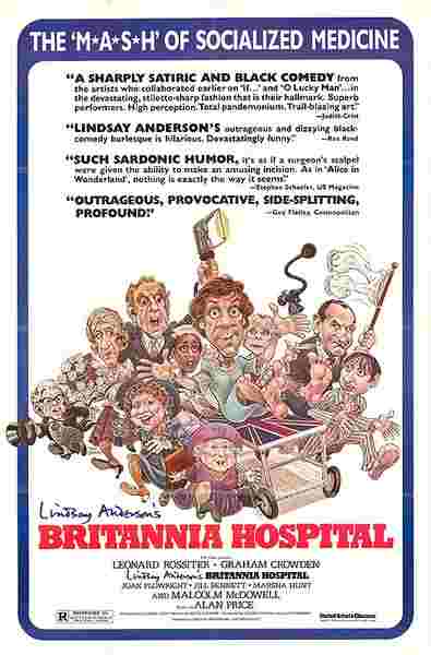 Britannia Hospital (1982) starring Leonard Rossiter on DVD on DVD