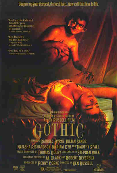 Gothic (1986) starring Gabriel Byrne on DVD on DVD