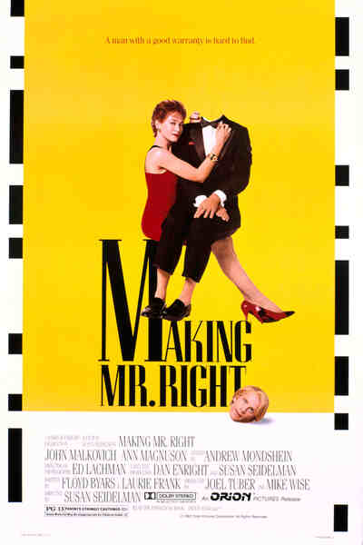 Making Mr. Right (1987) starring John Malkovich on DVD on DVD