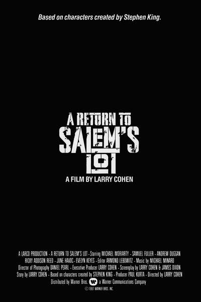 A Return to Salem's Lot (1987) starring Michael Moriarty on DVD on DVD