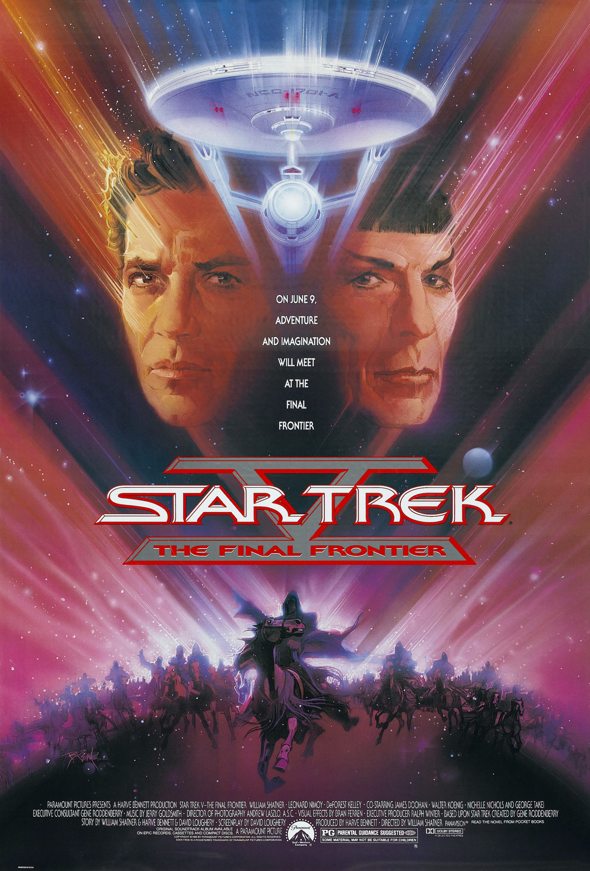 Star Trek V: The Final Frontier (1989) starring William Shatner on DVD on DVD