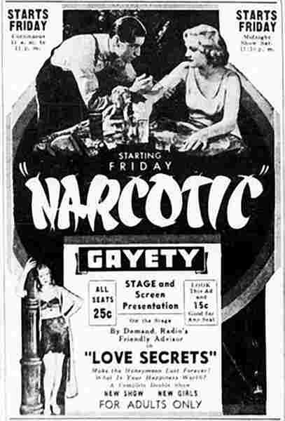 Narcotic (1933) starring Harry Cording on DVD on DVD