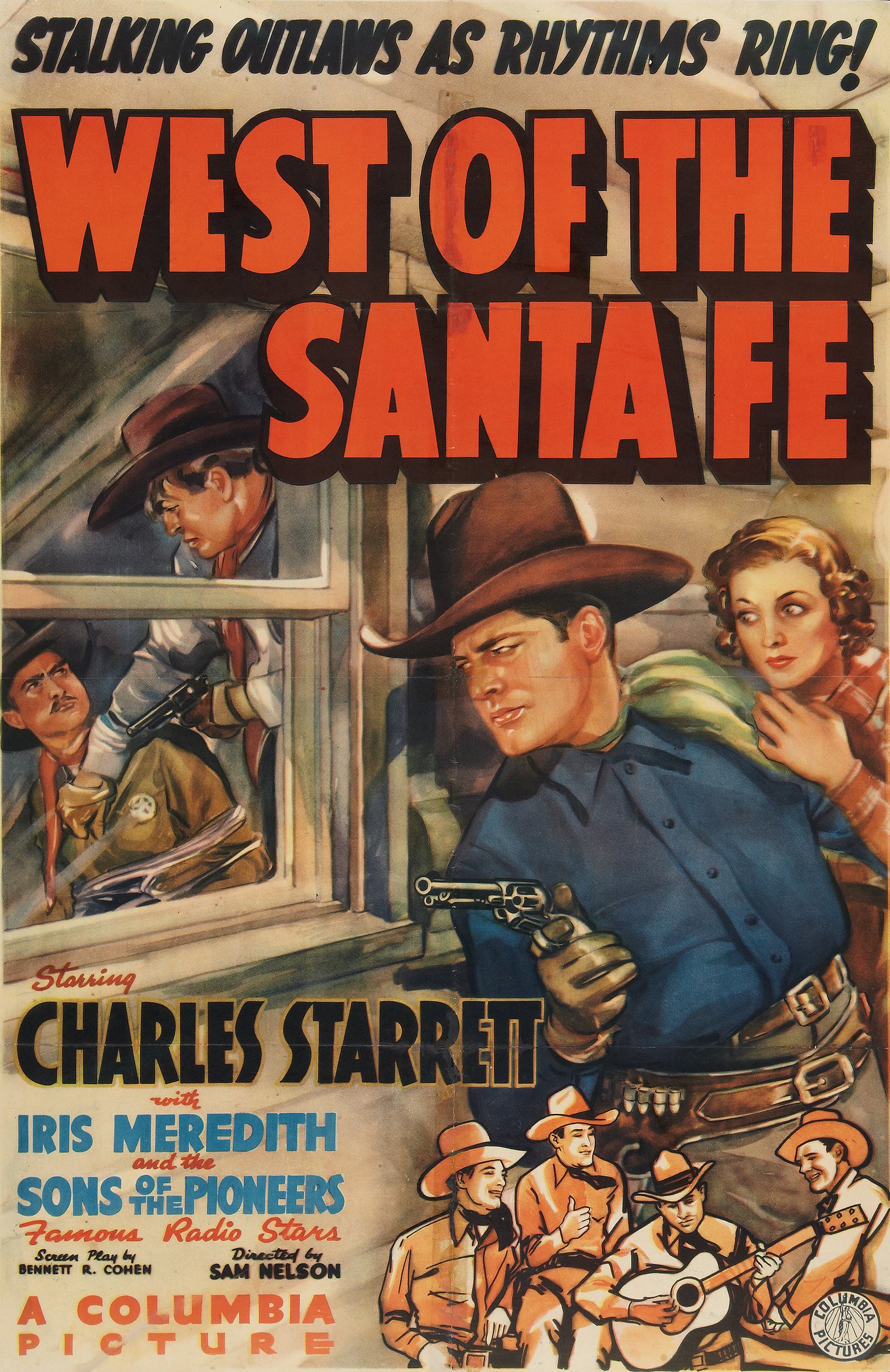 West of the Santa Fe (1938) starring Charles Starrett on DVD on DVD