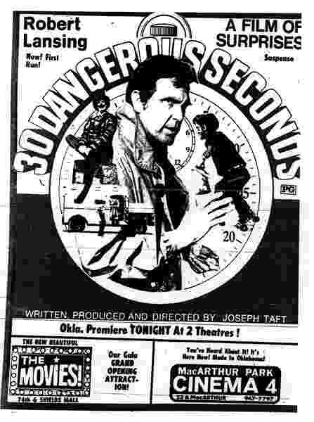 Thirty Dangerous Seconds (1972) starring Robert Lansing on DVD DVD Thirty Dangerous Seconds (1972) starring Robert Lansing on DVD on DVD