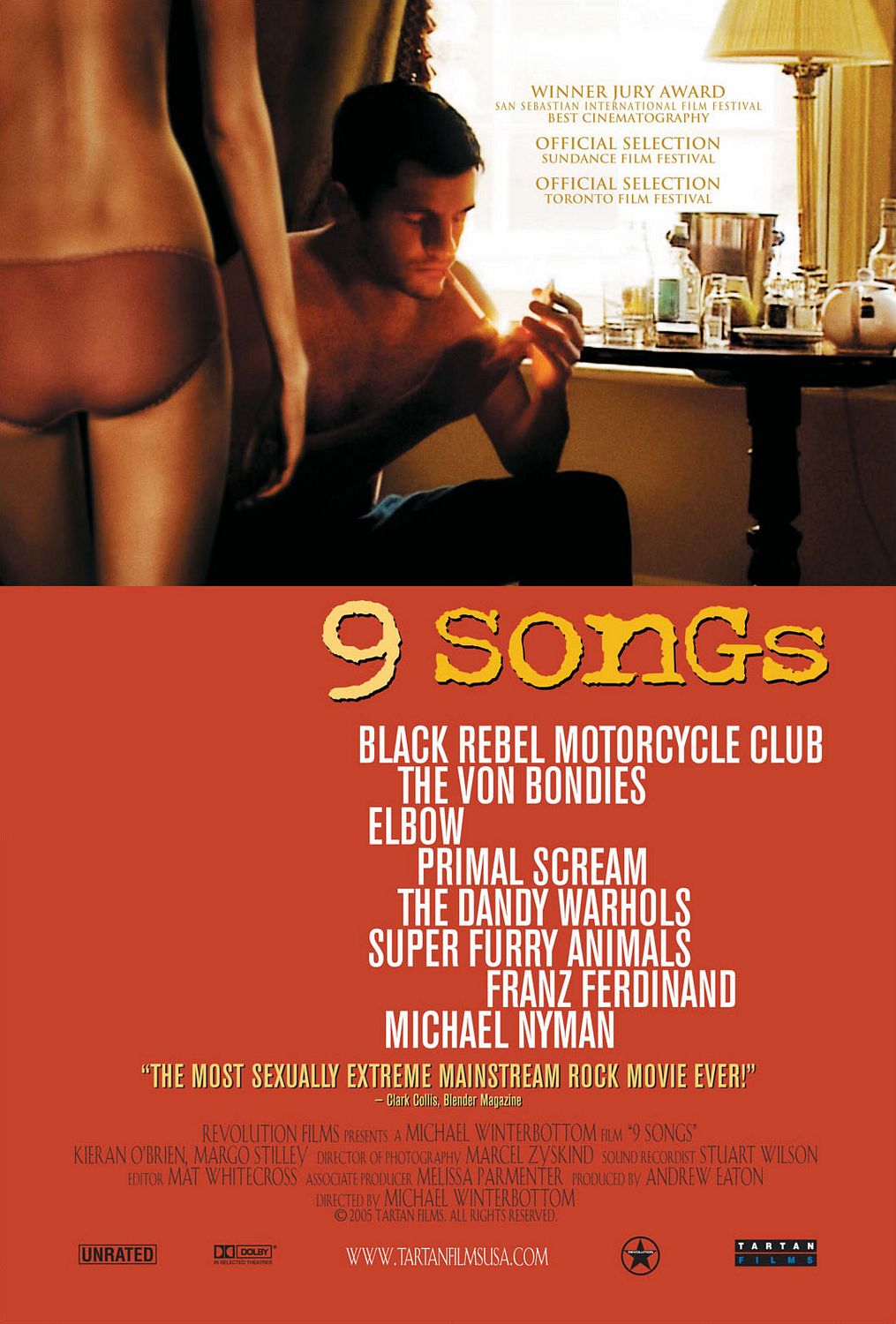 9 Songs (2004) starring Kieran O'Brien on DVD on DVD
